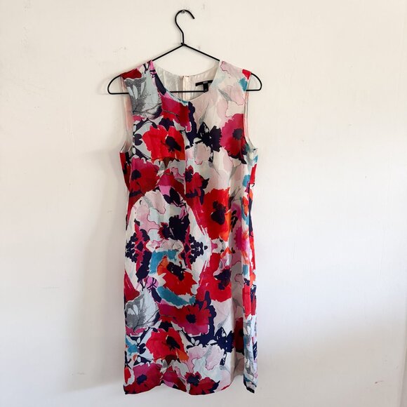 Hugo Boss Silk Floral Shift Dress EU 38 - Picture 1 of 7